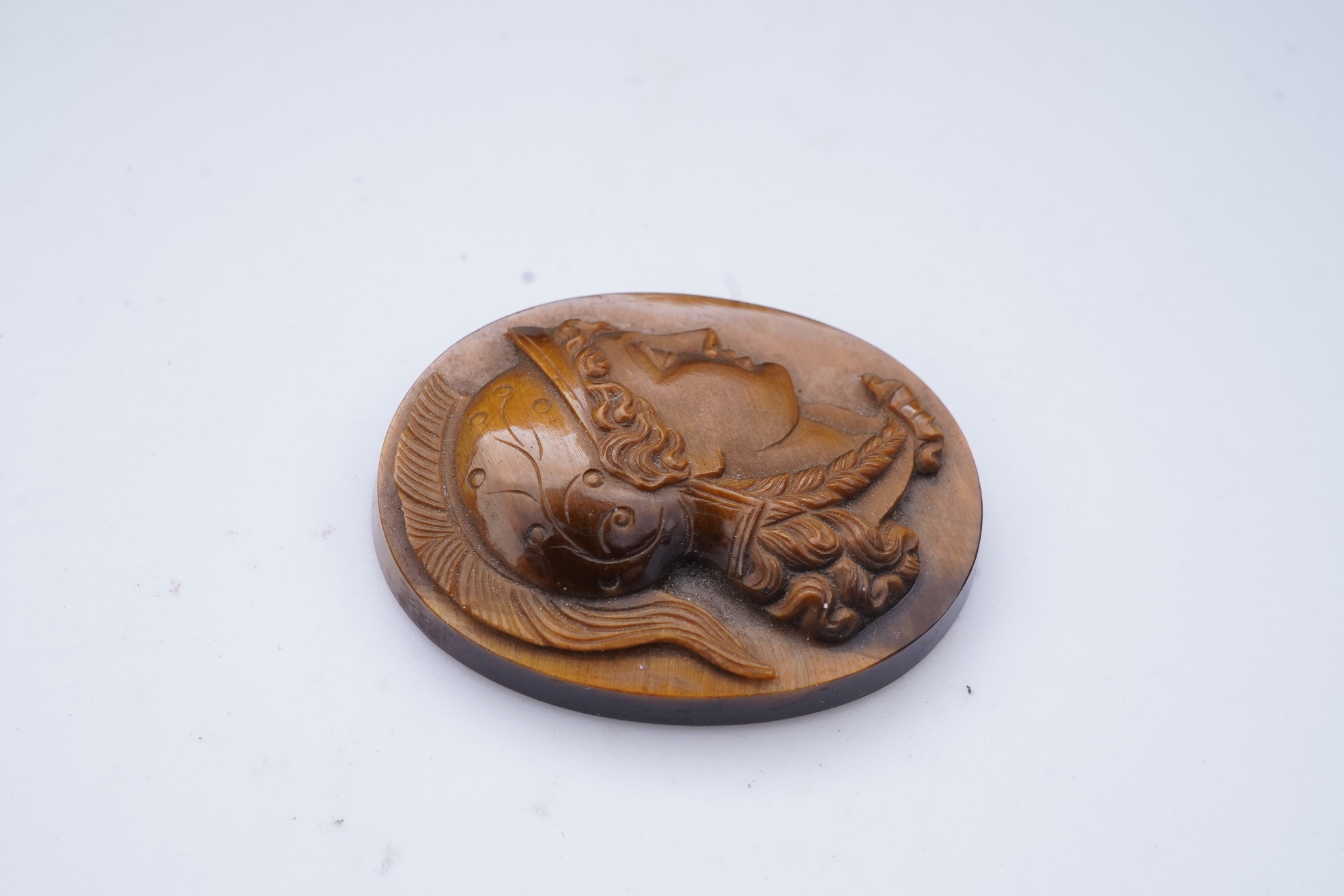 Two cameos and a stick pin, 19th century